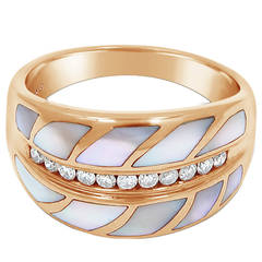 Asch Grossbardt Opal Diamond Gold Ring