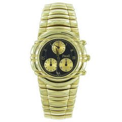 Piaget Yellow Gold Tanagra Chronograph Quartz Wristwatch Ref 564966 11