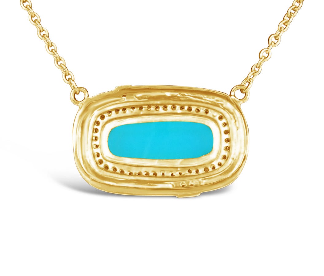 SeidenGang Chalcedony Diamond Gold Chain Necklace In Excellent Condition In Naples, FL