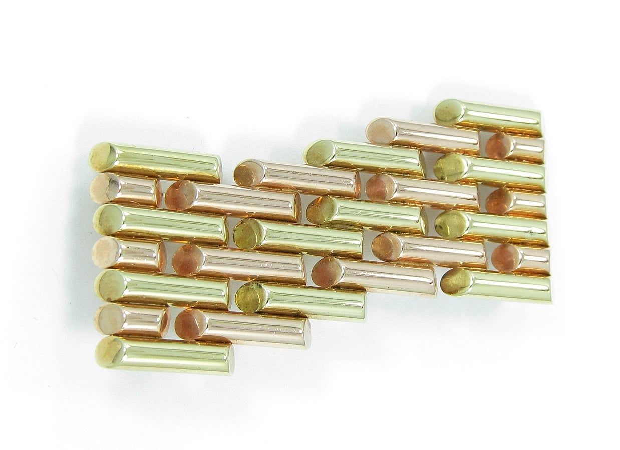 Women's Cartier Two Color Gold Multi Link Pin