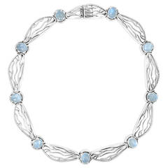 Kaufmann De Suisse Moonstone Necklace in White Gold