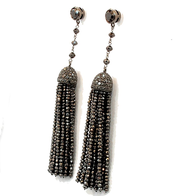 Ivanka Trump Black Diamond Earrings