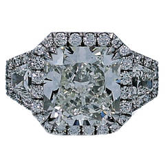 GIA Certified 8.56 Carat Radiant Cut Diamond Engagement Ring