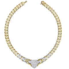 Diamond Gold Link Necklace 7
