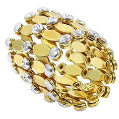 Diamond Gold Expandable Bracelet/Ring