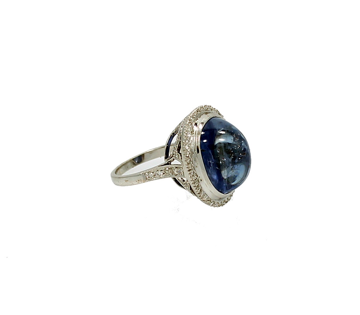 29.70 Carat Natural Burma Sapphire Ring at 1stDibs