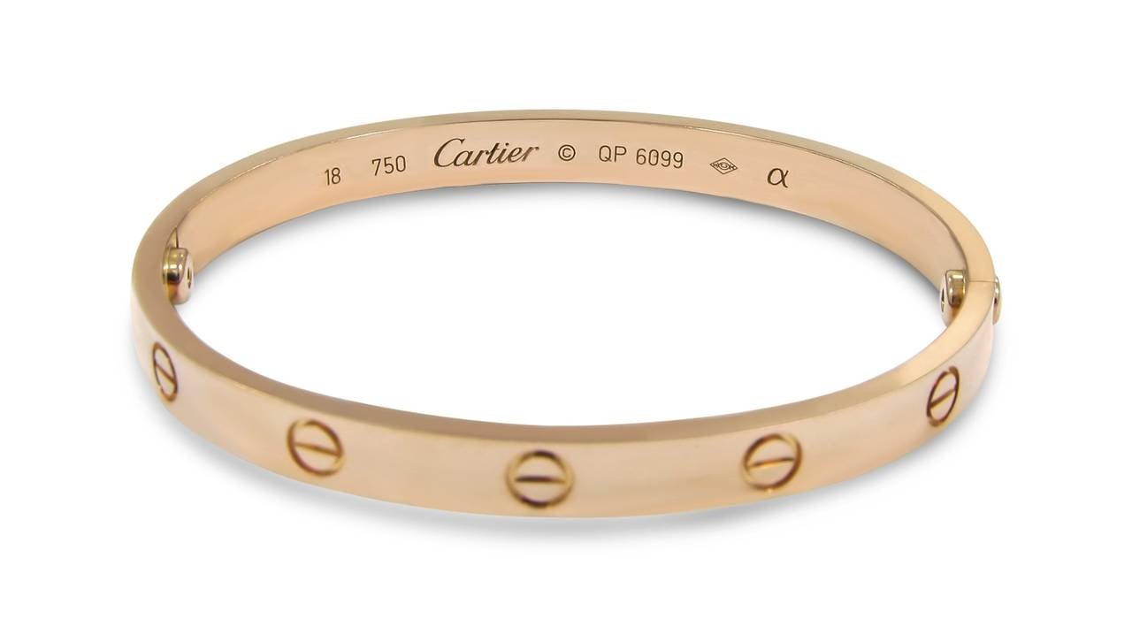 cartier bracelet rose gold