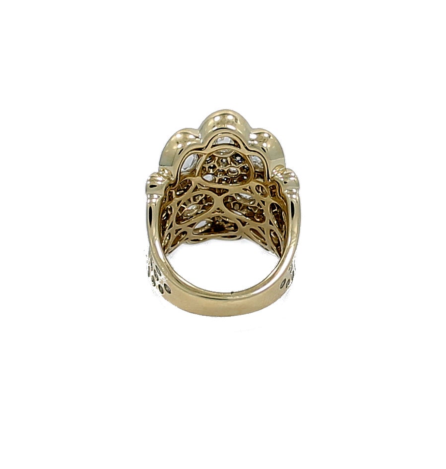 Women's Roberto Coin Fantasia Brown Diamond Gold Ring