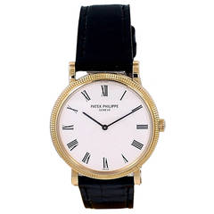 Patek Philippe Yellow Gold Calatrava Automatic Wristwatch Ref 5120J-001