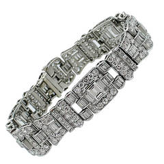 Art Deco Diamond Platinum Bracelet