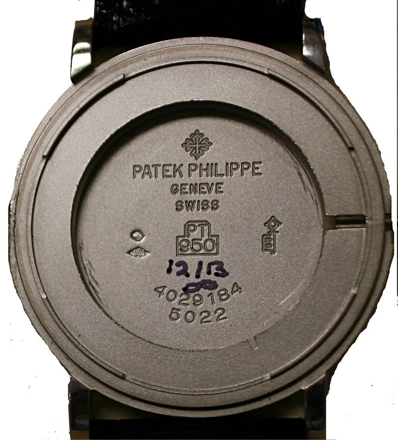 Patek Philippe Platinum Calatrava Wristwatch Ref 5022 3
