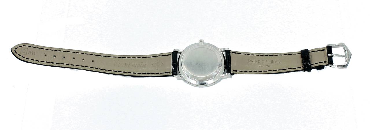 Patek Philippe Platinum Calatrava Wristwatch Ref 5022 In Excellent Condition In Naples, FL