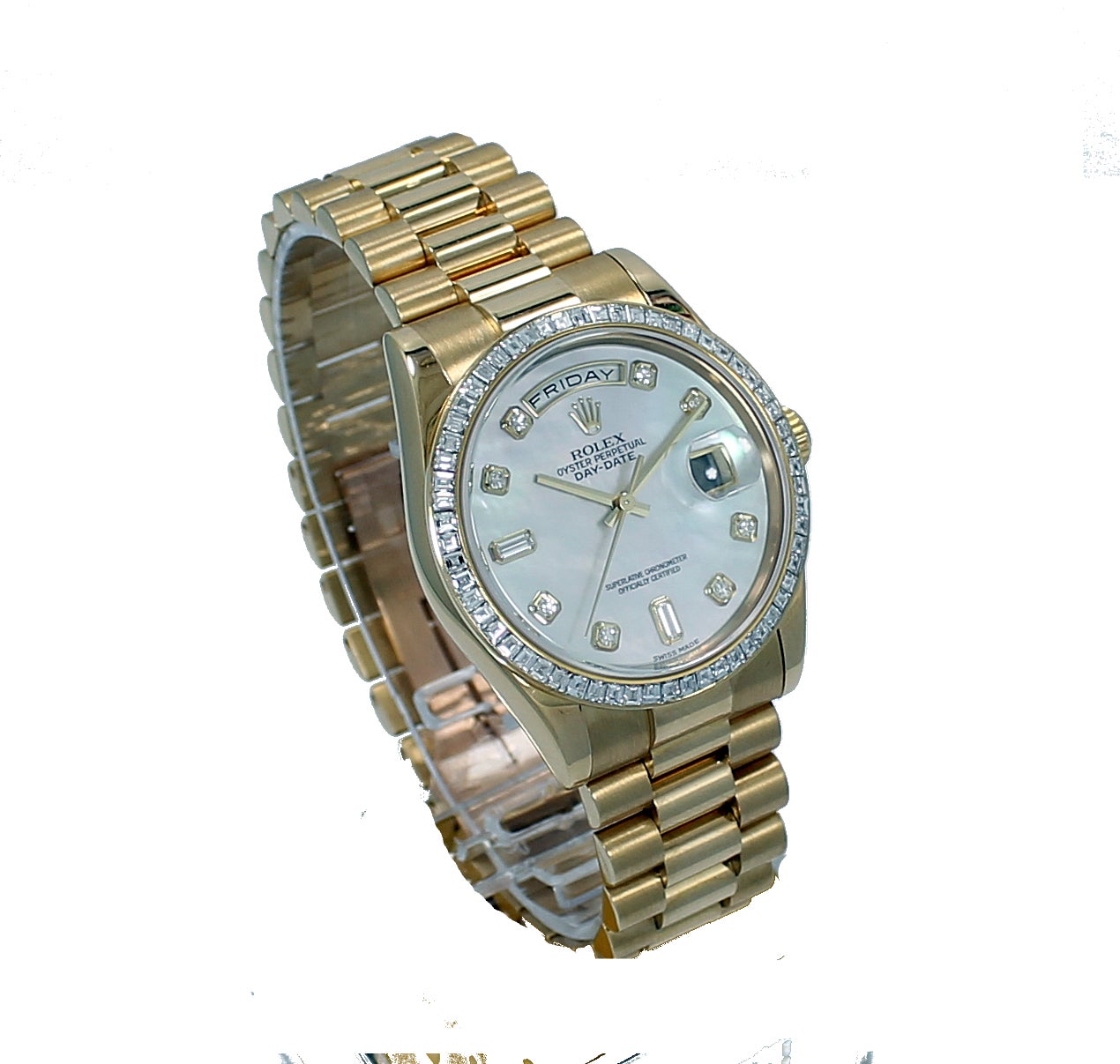 Rolex Day Date Gold Diamond Bezel