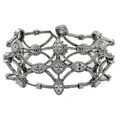 Diamond Bracelet Platinum by Michael Beaudry