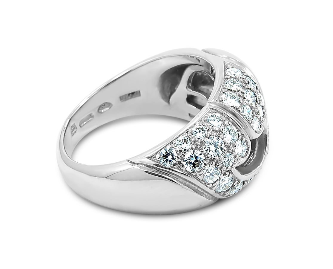 Bulgari Nuvole diamond Gold Cocktail Ring