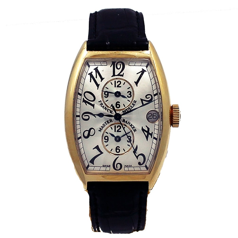 Franck Muller Yellow Gold Master Banker Automatic Wristwatch