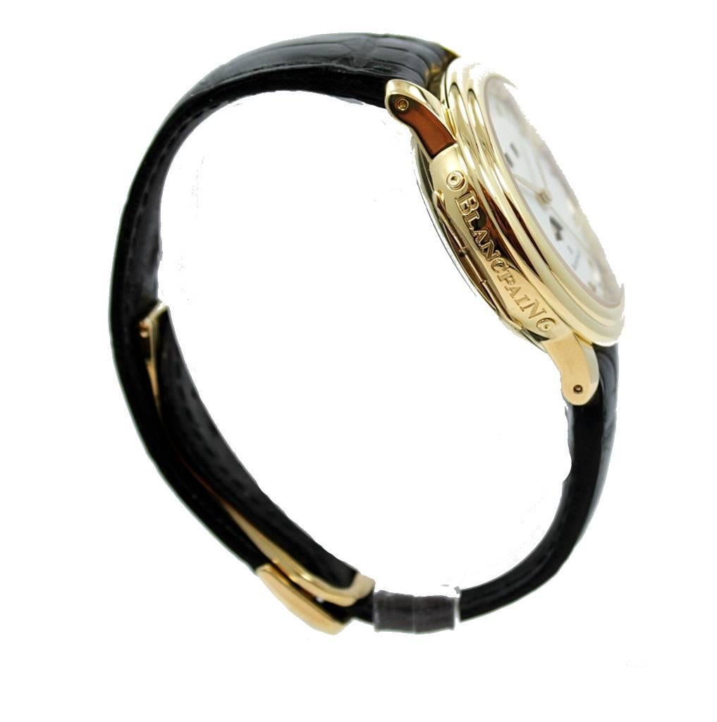 Blancpain Gelbgold Renaissance Automatik-Armbanduhr Ref 3553 für Damen oder Herren