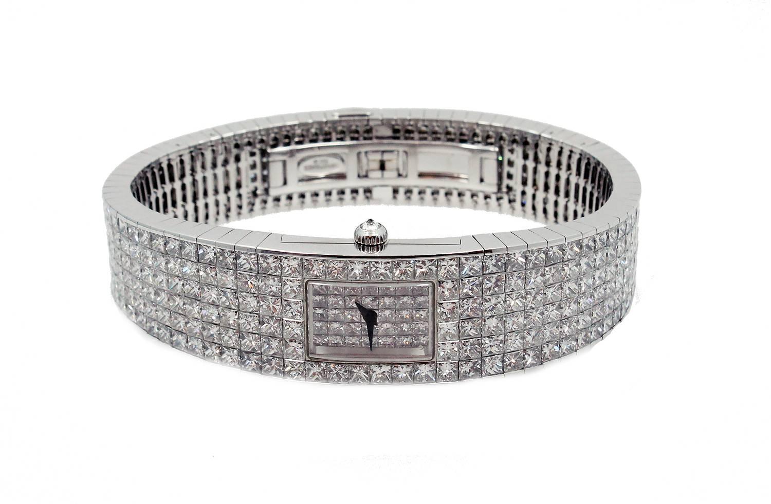Women's Christopher Designs white gold diamond quartz Wristwatch