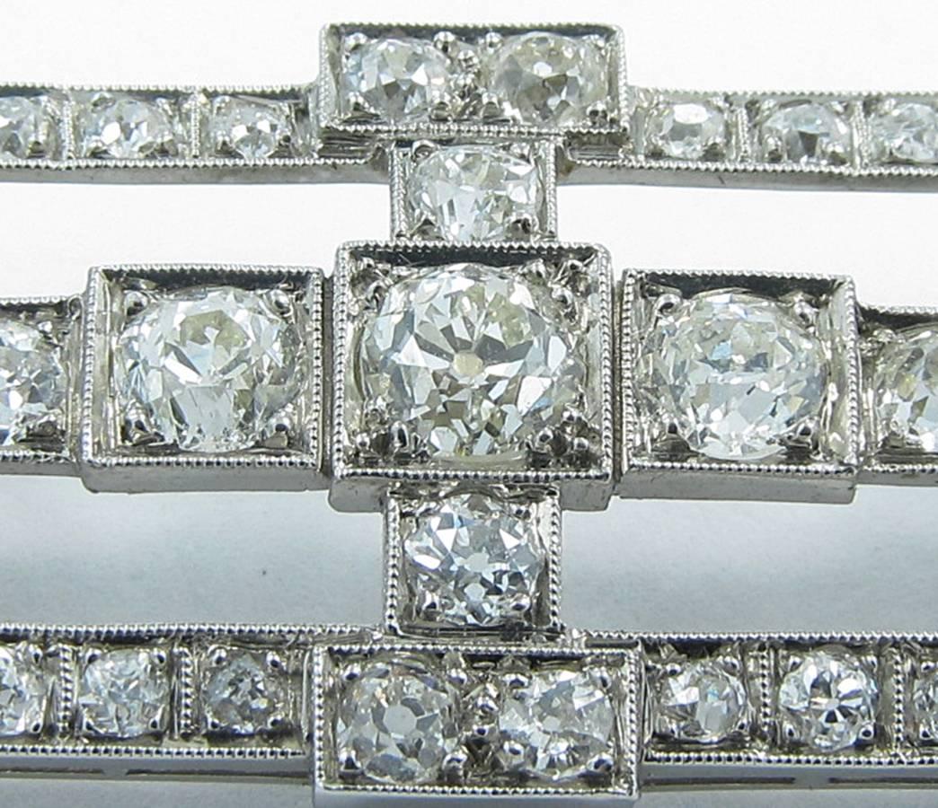 Women's Antique Old Mine Cut Diamond Gold Platinum Slide Pendant  For Sale