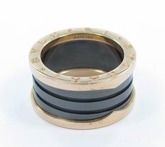 Bulgari B.Zero1 Ceramic Gold Ring