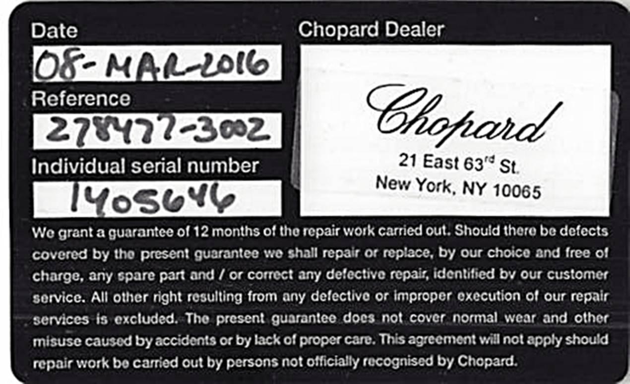 Chopard Stainless Steel Happy Diamonds Quartz Wristwatch Ref 278477 1