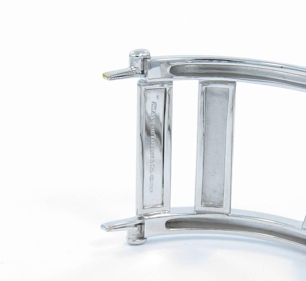 Tiffany & Co. Atlas Wide Gold Bangle Bracelet In Excellent Condition In Naples, FL
