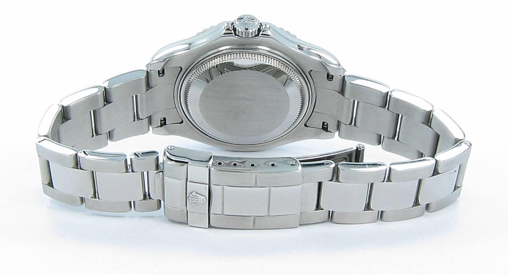 Rolex Platinum Yachtmaster Midsize Automatic Wristwatch Ref 168622 2