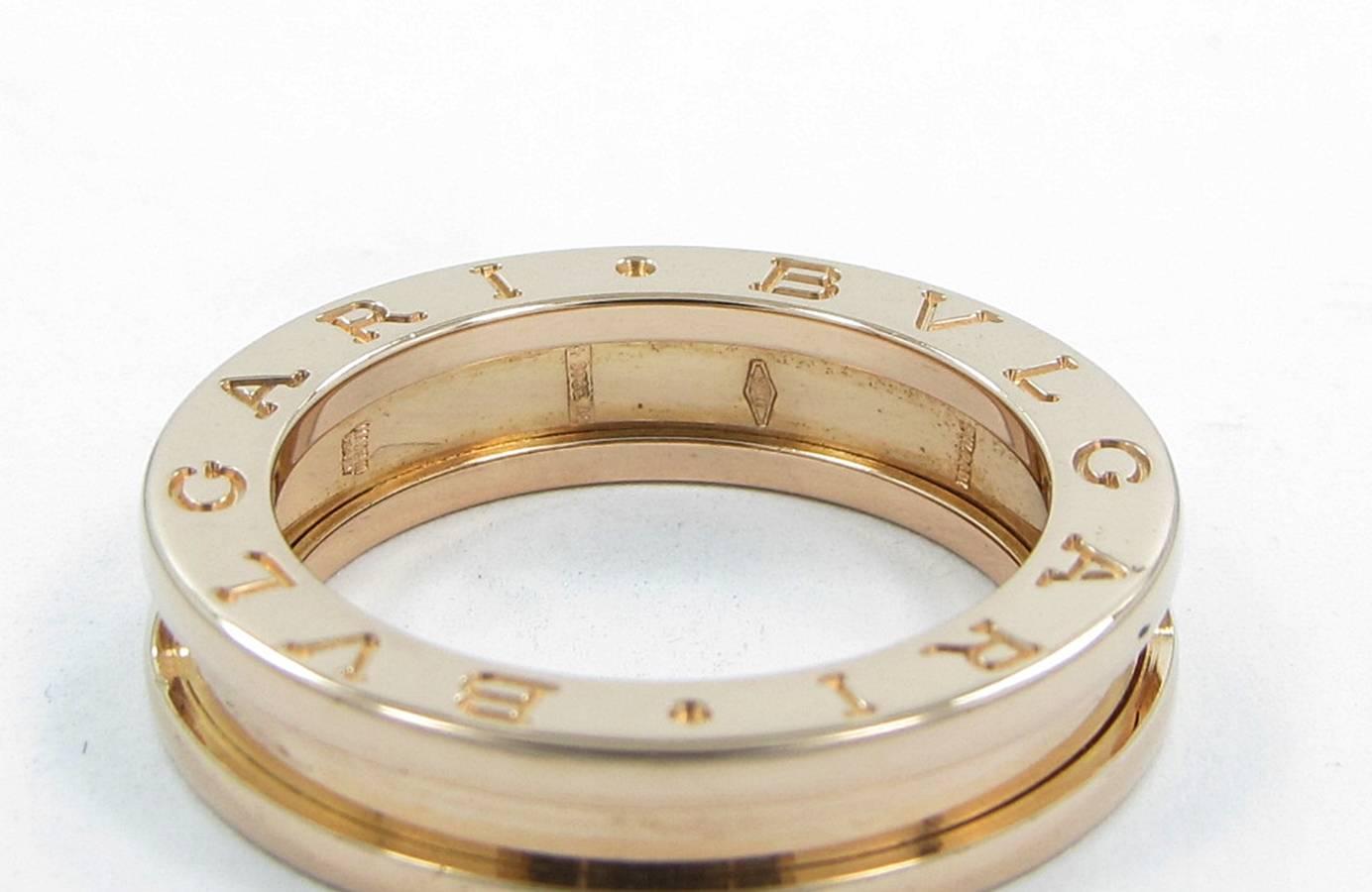 Women's or Men's Bvlgari B.zero1 Gold Ring For Sale