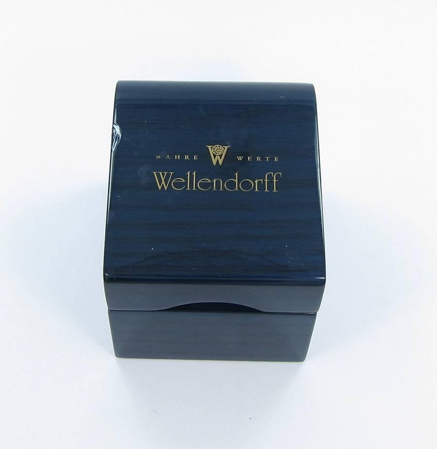 Wellendorff Ltd. orangefarbener Emaille-Diamant-Gold-Sonnenschliff-Ring, Ed. 2005 2