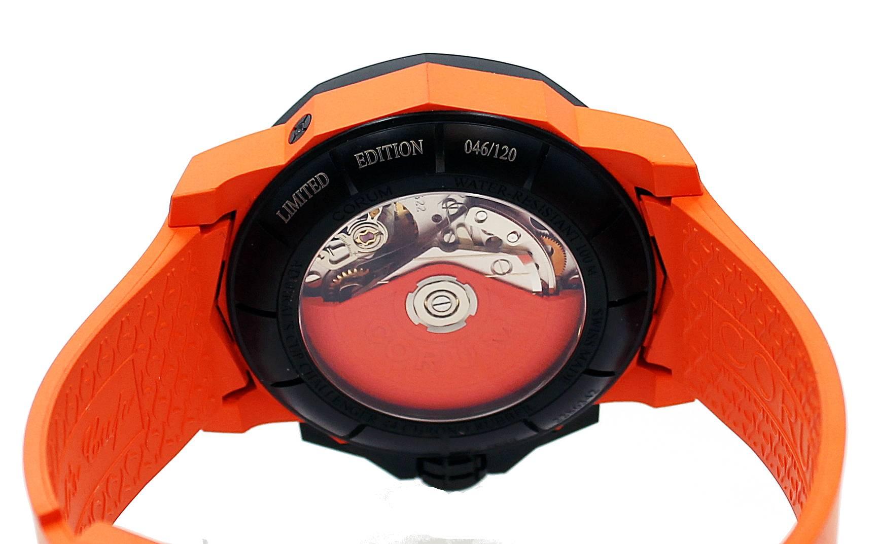 Corum Titanium Admiral's Cup Challenger 44 Chronograph Ltd Ed Wristwatch For Sale 1