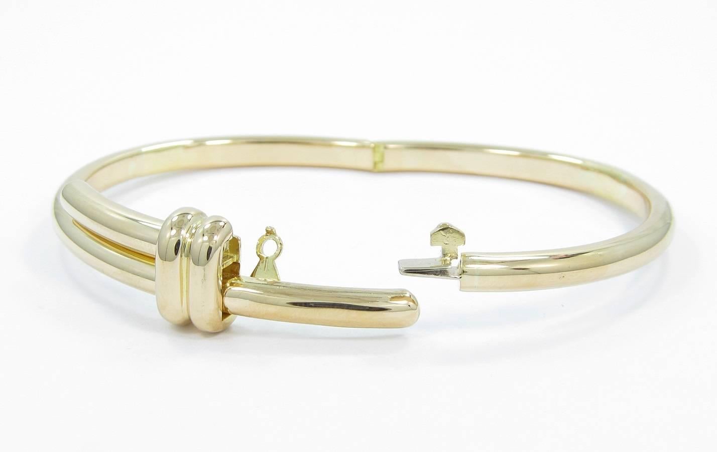 Women's or Men's Chaumet Paris Gold Overlap Bangle Bracelet