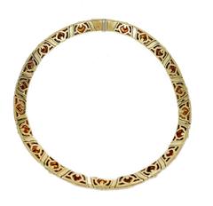Bulgari Three Color Gold Necklace