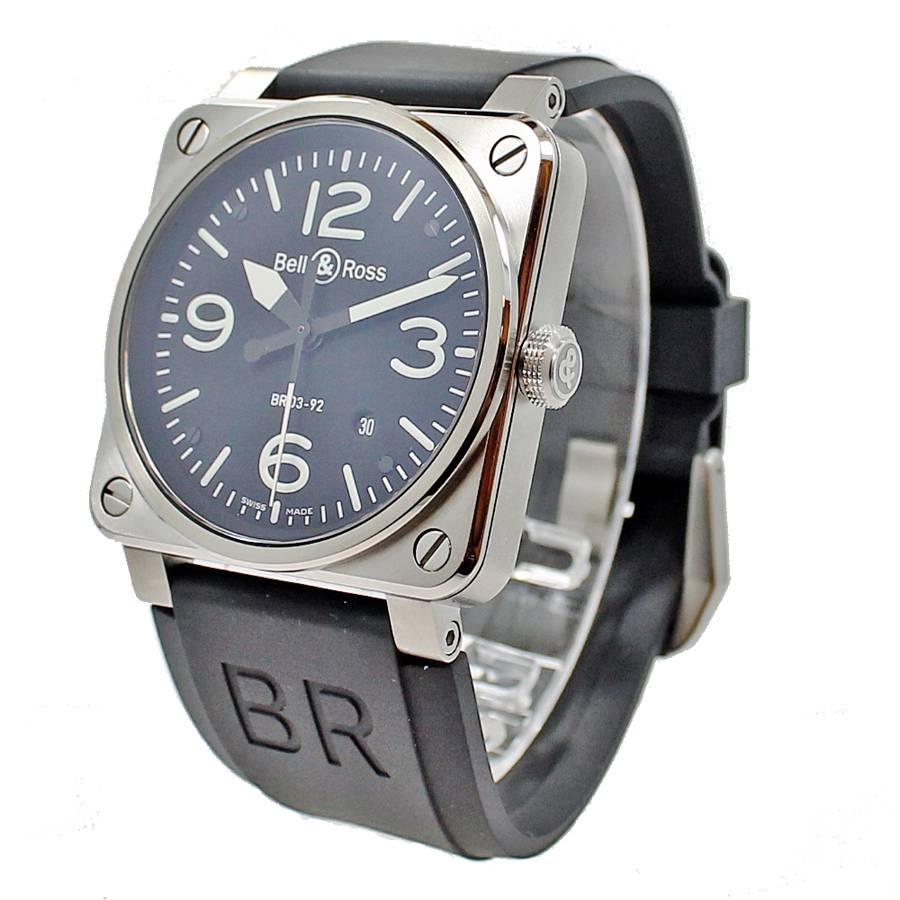 Bell & Ross Stainless Steel Wristwatch Ref BR03-92  In New Condition In Naples, FL