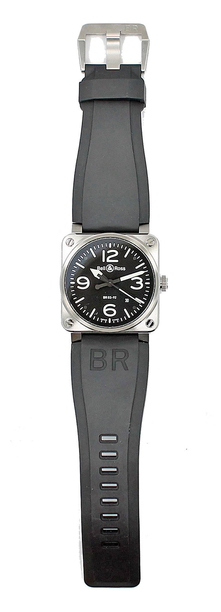 Bell & Ross Stainless Steel Wristwatch Ref BR03-92  1