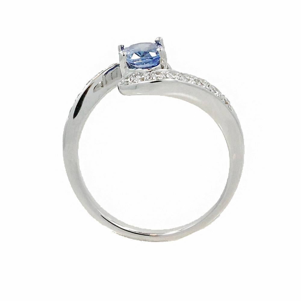 Women's Sapphire Diamonds Gold Ring For Sale