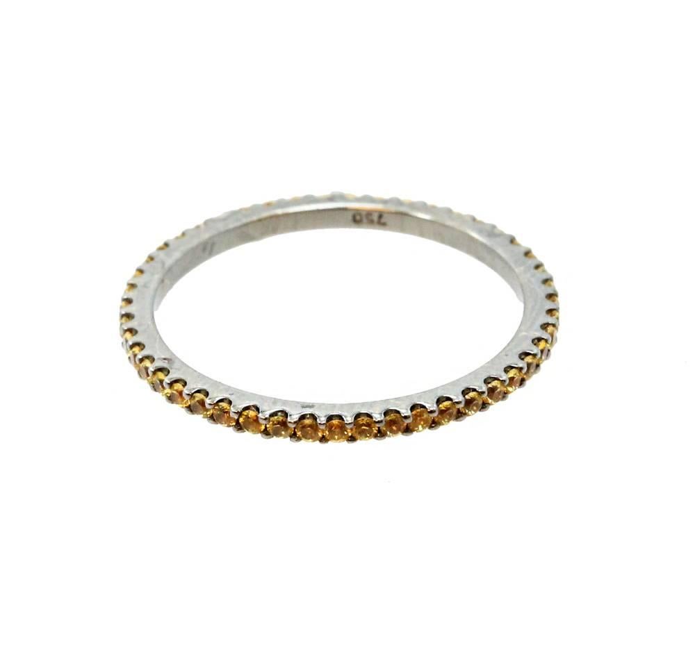 Women's Yellow Sapphire Eternity Band For Sale