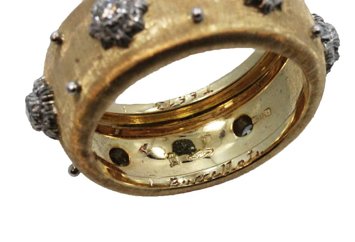 Women's  Buccellati Macri Diamond Band Ring For Sale