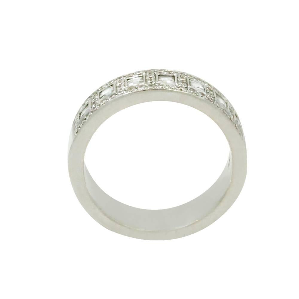 Bez Ambar Diamond Wedding Band Ring In New Condition For Sale In Naples, FL