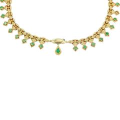 Emerald Yellow Gold Necklace