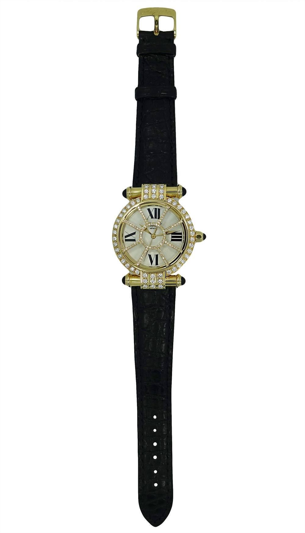 Chopard Yellow Gold Diamond Imperiale Wristwatch  Ref 373414 For Sale 2