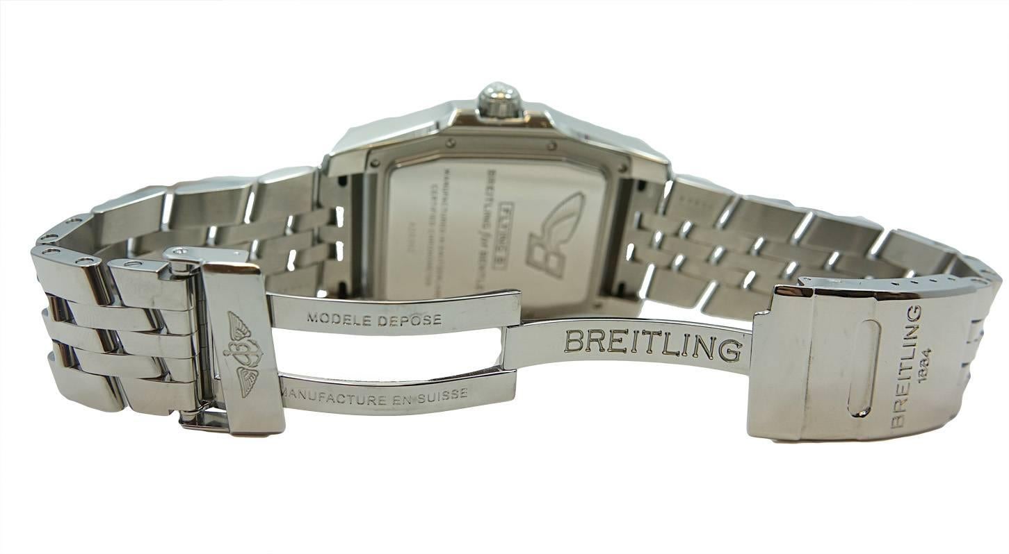 Breitling for Bentley Stainless Steel Flying B Automatic Wristwatch Model A28362 1