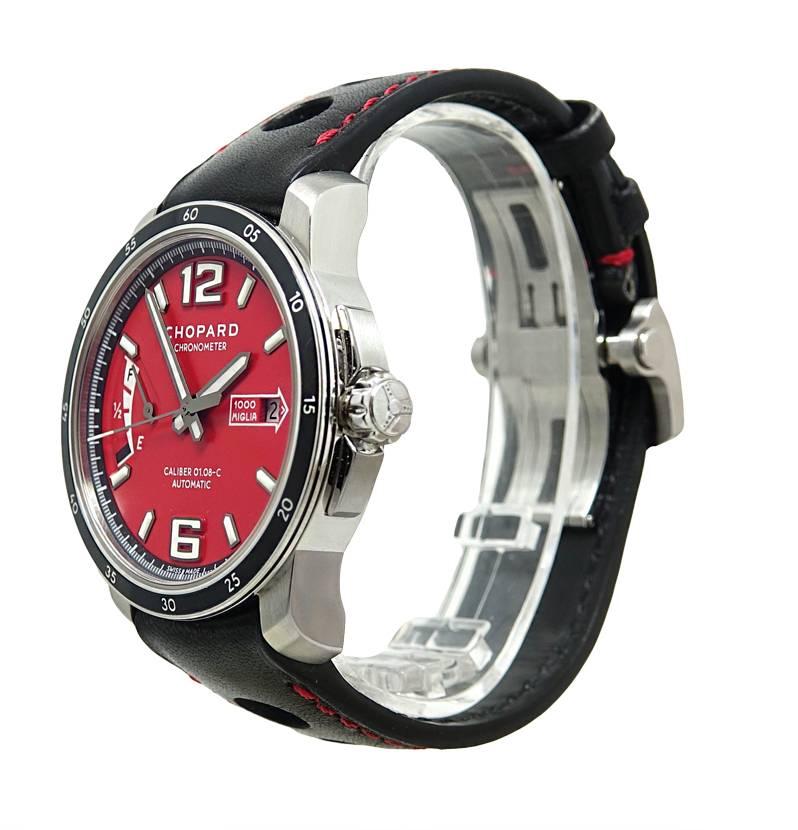 Women's or Men's Chopard Stainless Steel Millie Miglia Chronometer Automatic Wristwatch For Sale