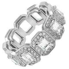 Five-Stone Emerald Cut Diamond Band