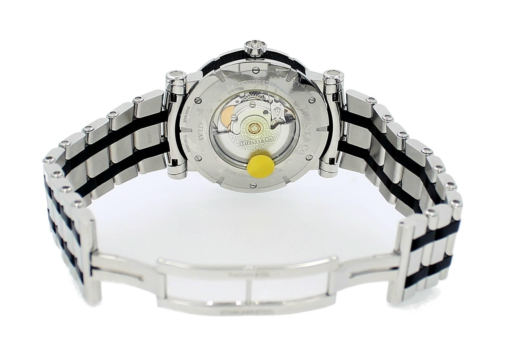 Women's Tiffany & Co. Stainless Steel Atlas Automatic Wristwatch  For Sale