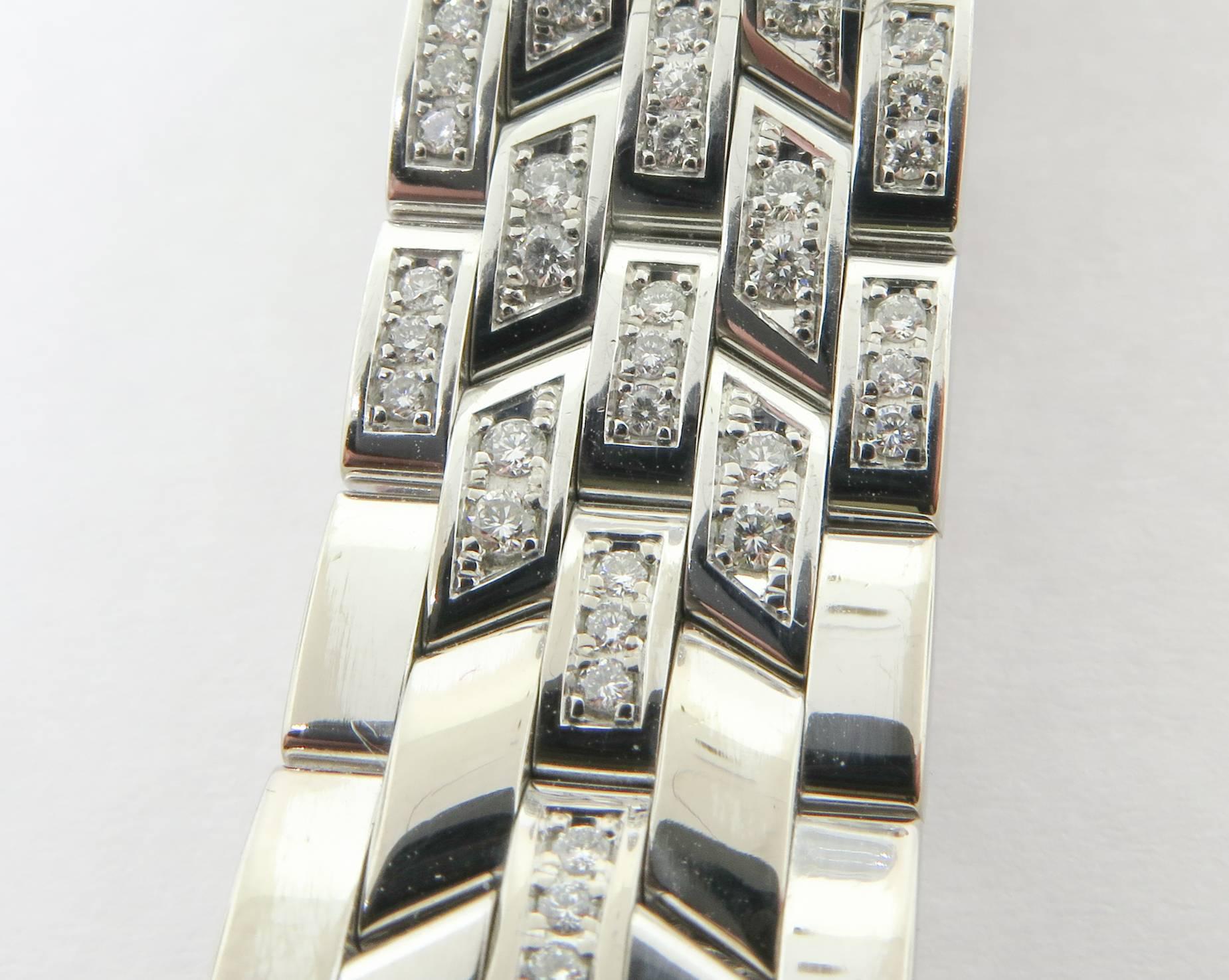 Franck Muller Weißgold Diamant Curvex Quarz-Armbanduhr Modell 1752QZD 3