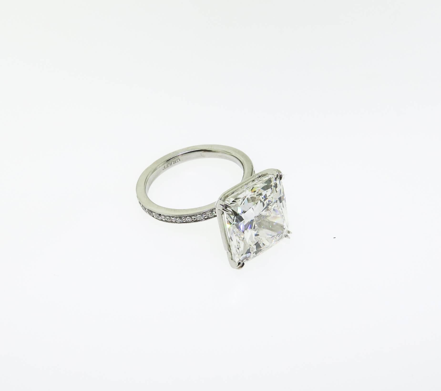 graff cushion cut diamond engagement ring