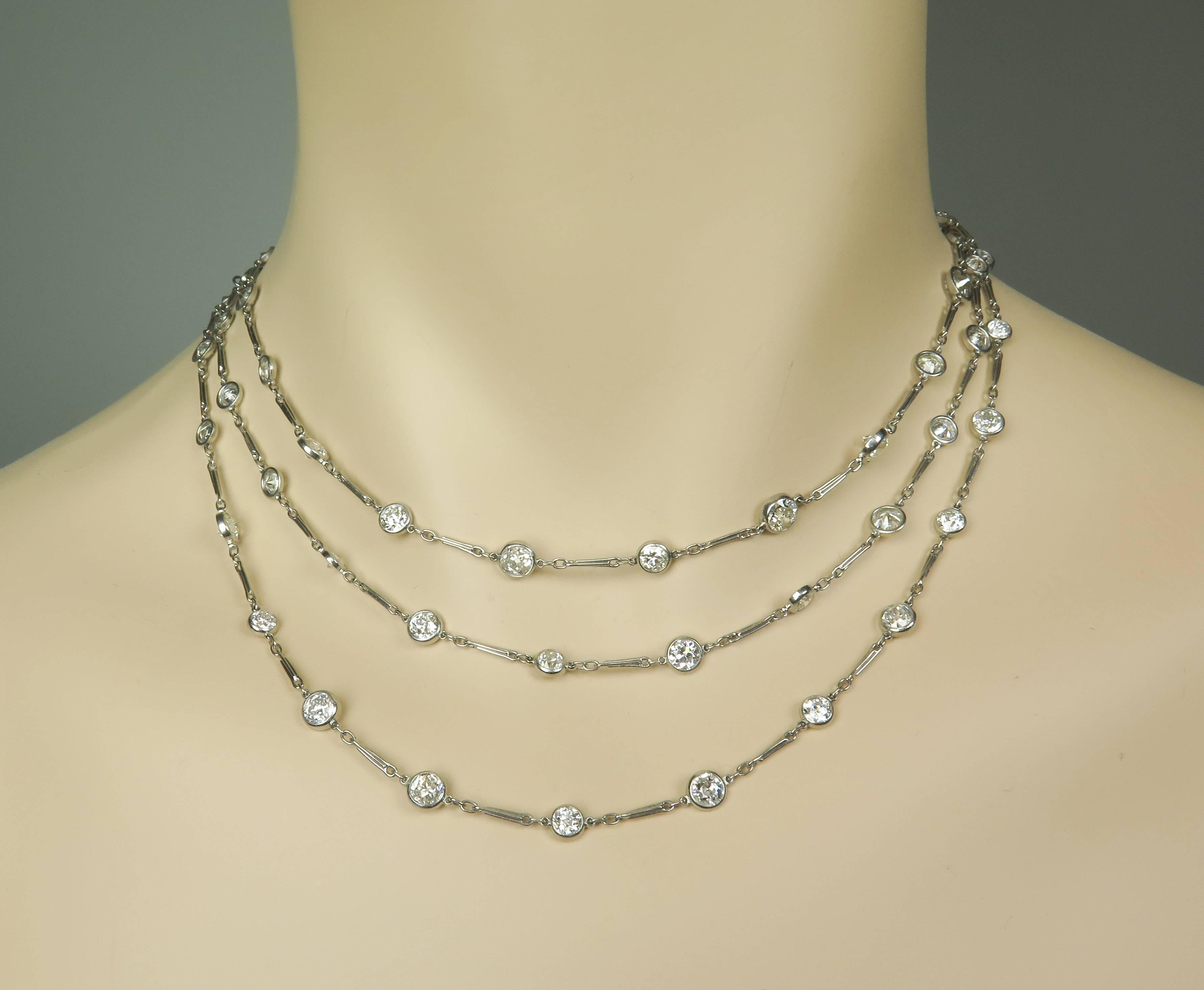 Diamond Platinum Necklace 1