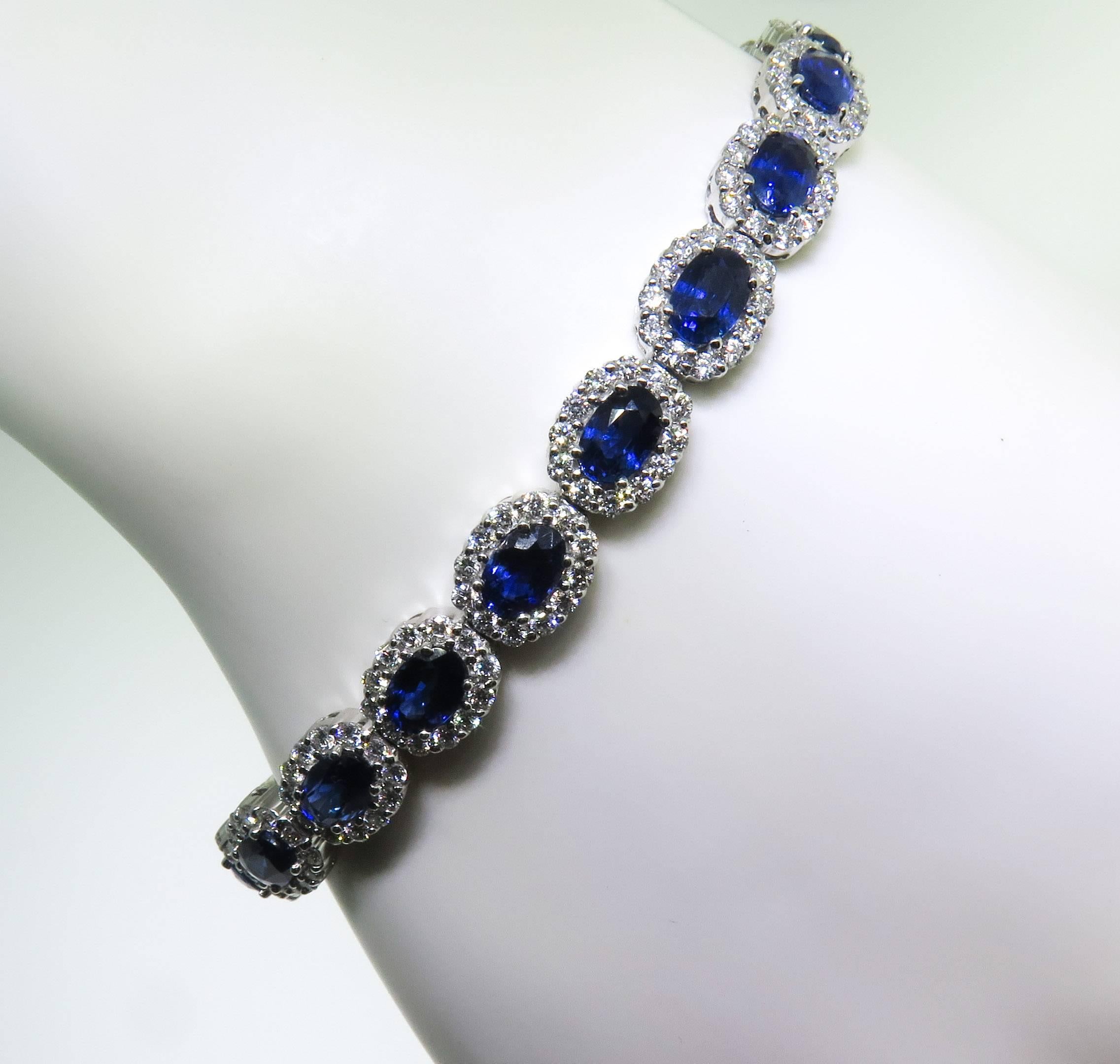 Manfredi Sapphire Diamond Gold Bracelet 2