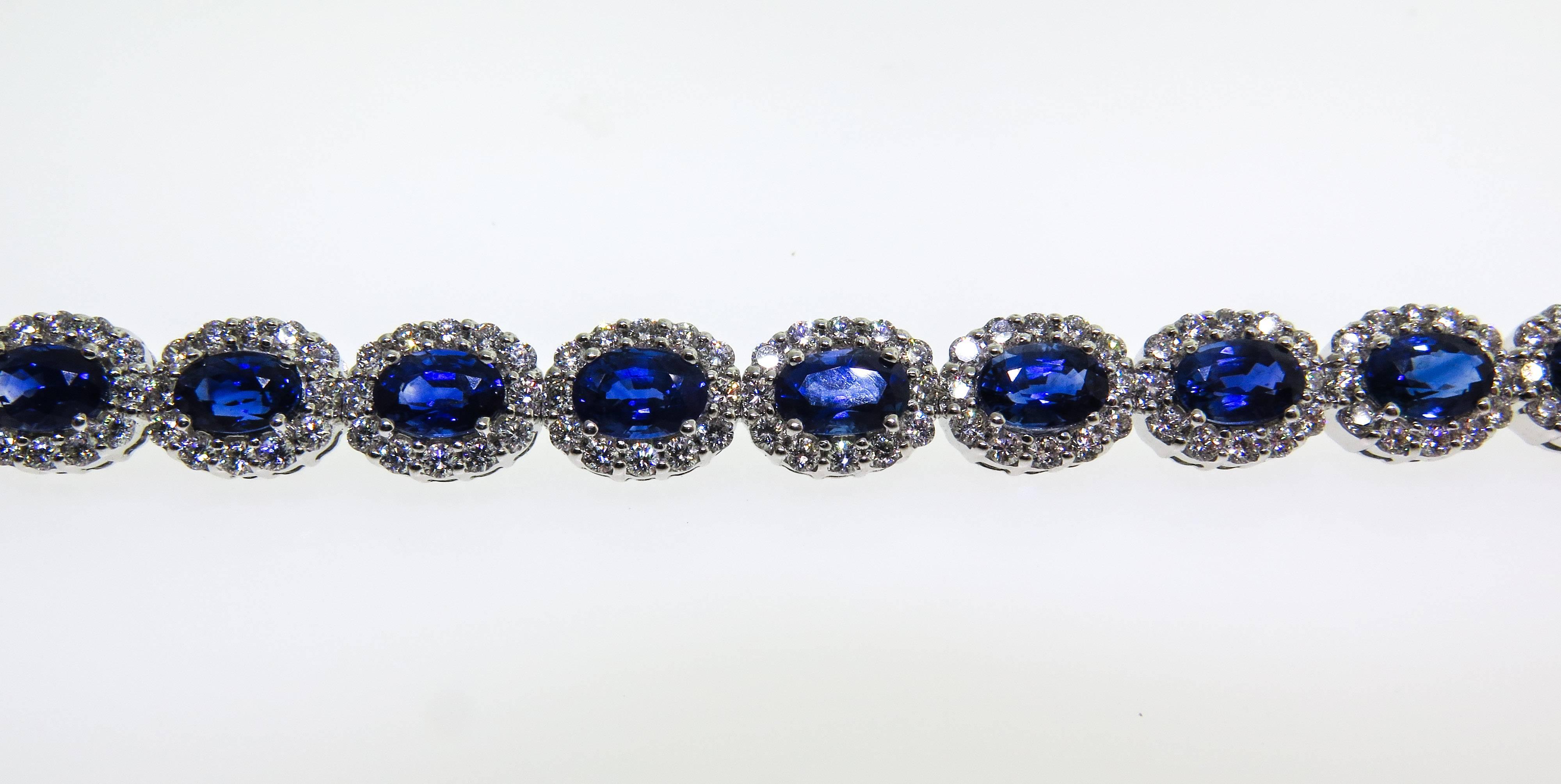 Women's Manfredi Sapphire Diamond Gold Bracelet