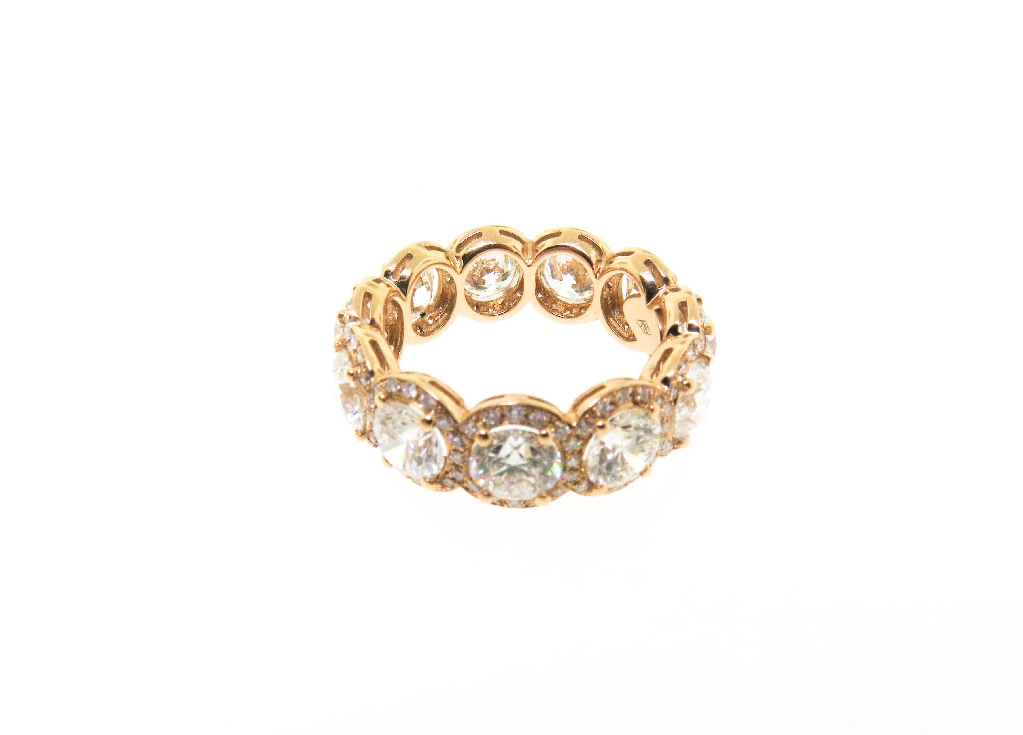 Women's Diamond Gold Eternity Band Ring